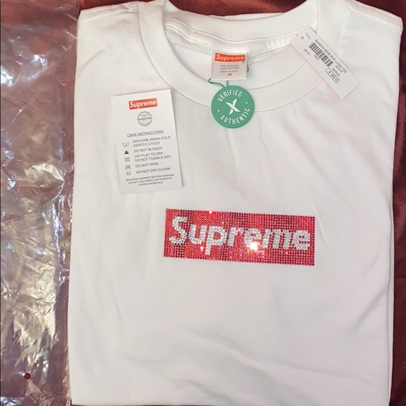 Supreme × SWAROVSKY 19SS Tee Black Size M /シュプリーム25周年記念Tシャツ スワロフスキーコラボ Supreme Swarovski Box Logo Tee SS19 (SS19T1) Men\u0027s Size M-XL | eBay
